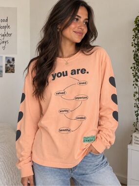 CHNGE You Are. Not Alone Affirmation Long Sleeve T-Shirt